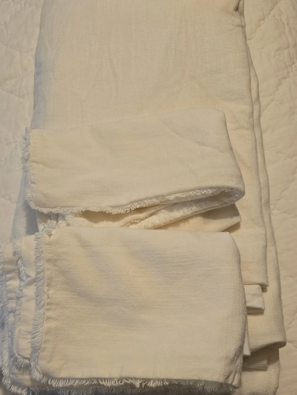 Casaluna Duvet Cover And 2 Shams Linen Blend Off-White Full Queen